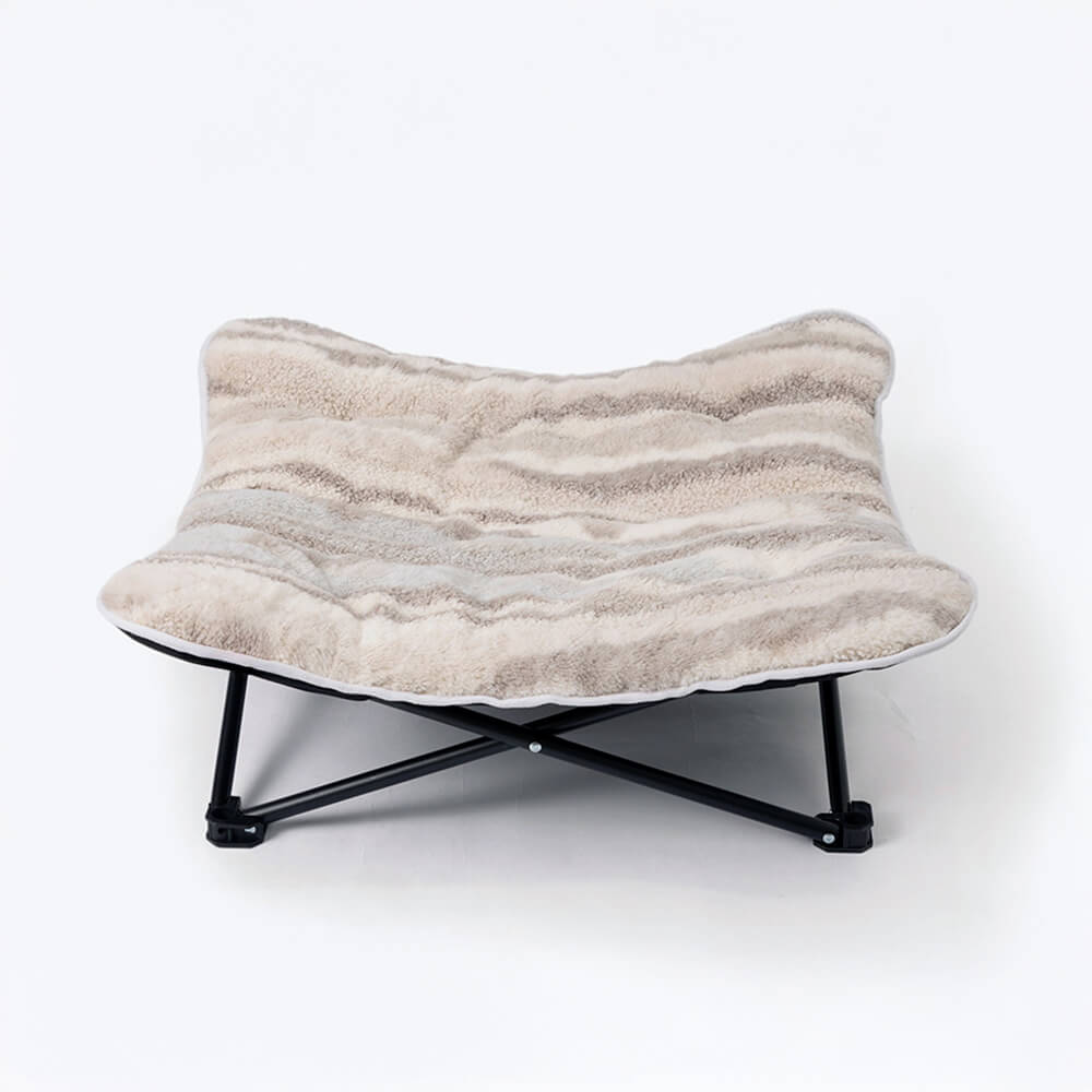 Bärbar upphöjd hundsäng Fällbar Andningsbar Polyester för inomhus- och utomhusbruk