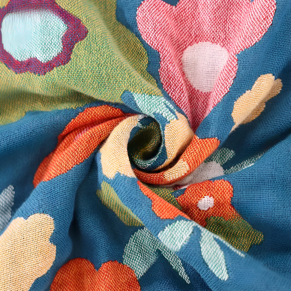 Wildflower Botanical Lykke Cotton Blanket