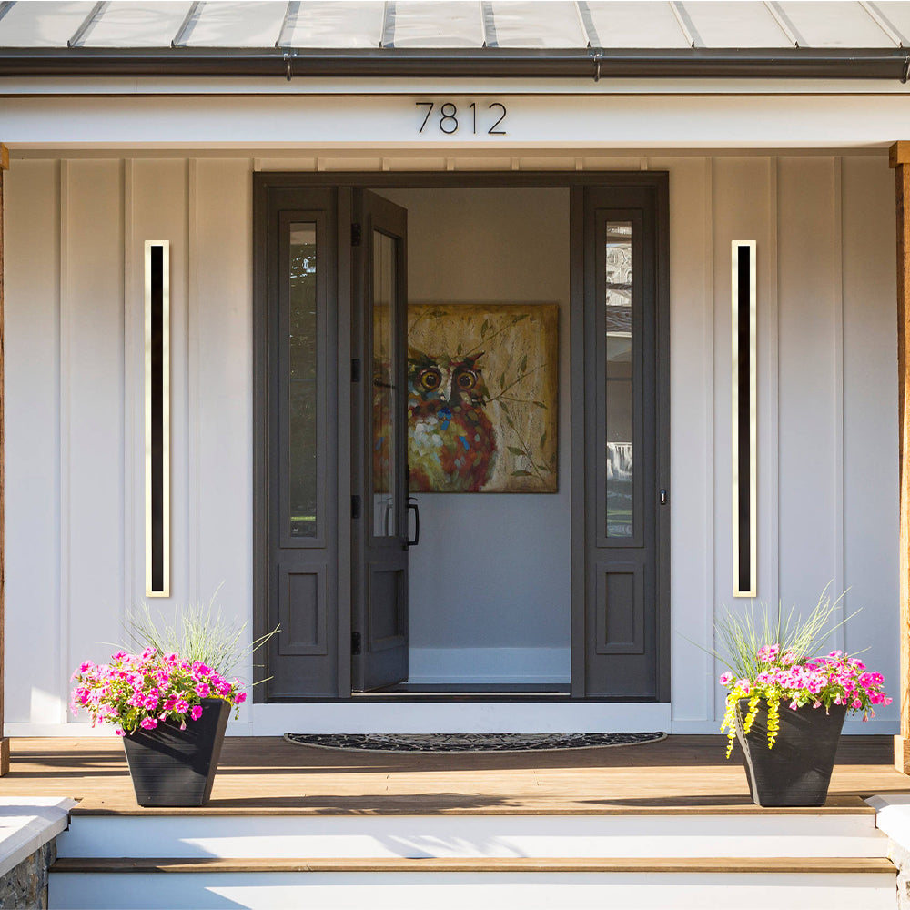 LED Utomhusvägglampor | 11.8–47.2 x 3.1 in | Vattentät IP65 Modern Akrylbelysning | Brick by Brick