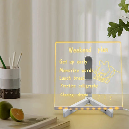 GlowSketch™ LED Ritbräda – Återanvändbar kreativitet, lugnande nattljus &amp; USB-laddbar för barn