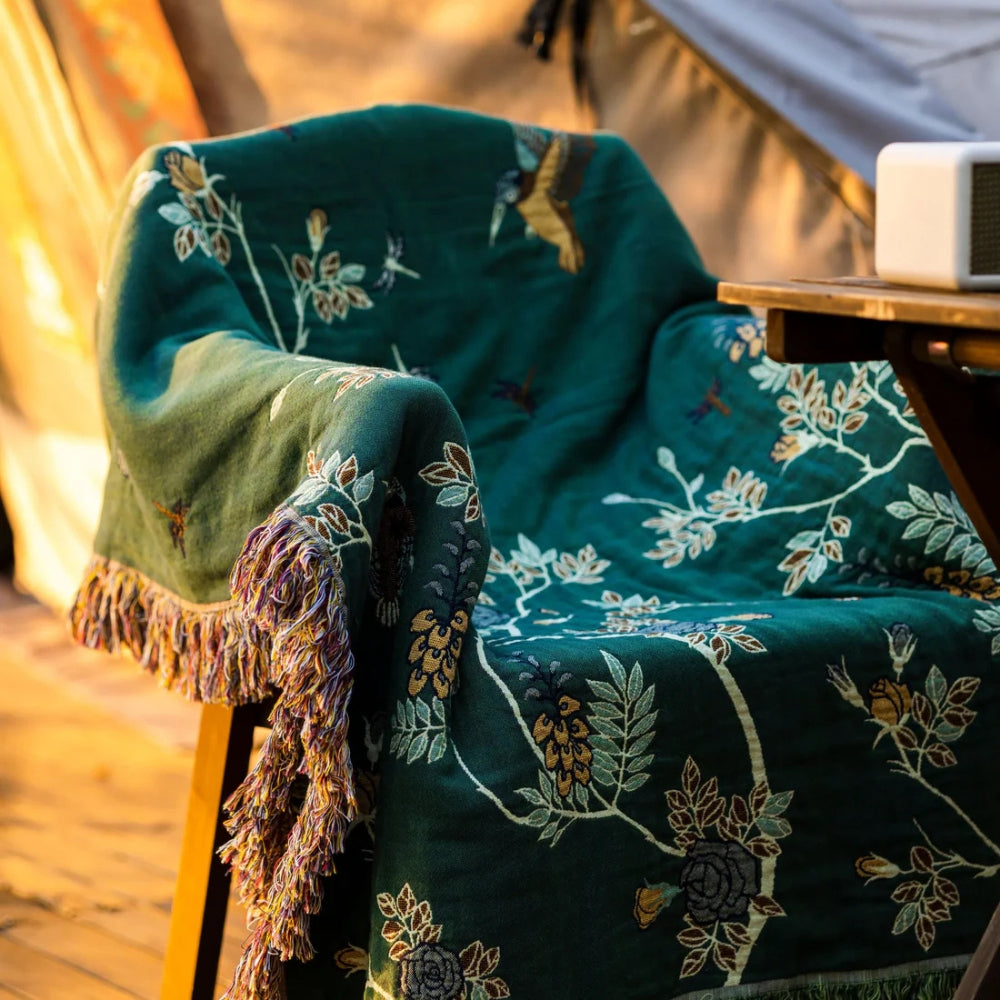 Utsmyckad Multi-Lager BomullsFilt