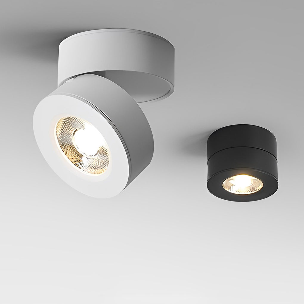 LichtVisie - Rund Fällbar Justerbar LED Nordic Spotlights Inbyggd Taklampa