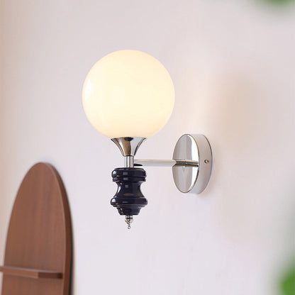 Fransk Medeltida Vintage Bauhaus Vägglampa