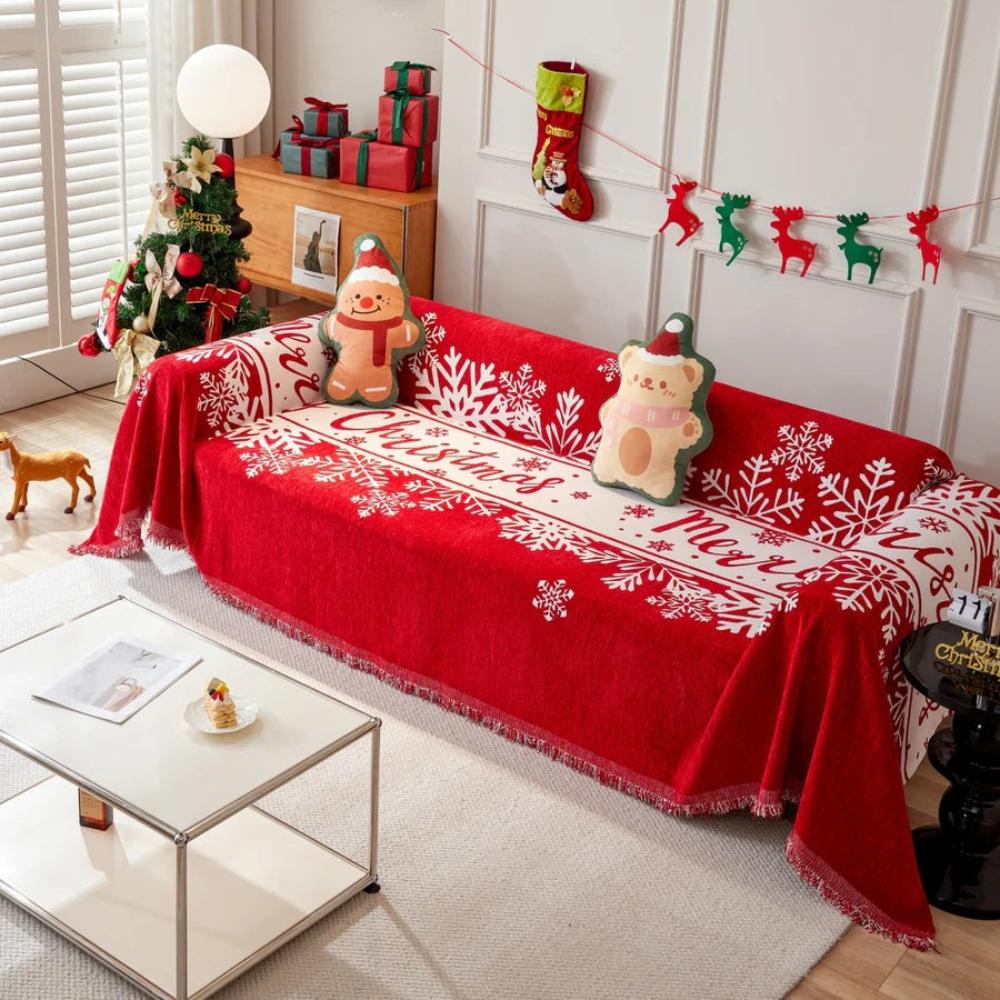 Snöflingor Helg Sofföverdrag