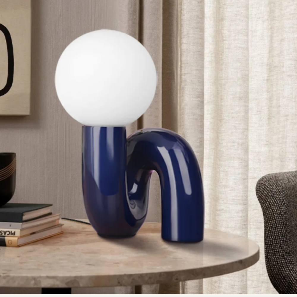 Carvallo - Modern glasbordslampa med varm belysning