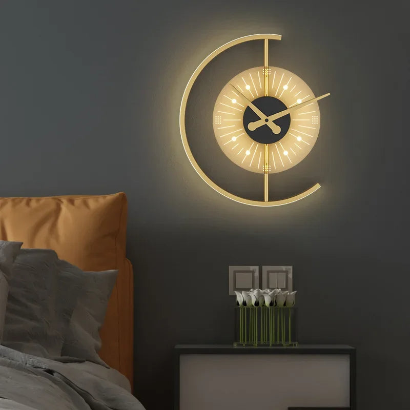 Lumano | Modern LED-vägglampa i klockdesign med dimmerfunktion