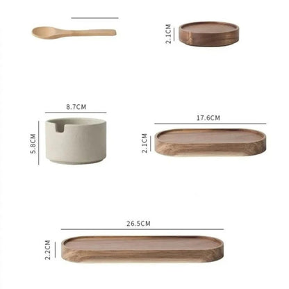 Rustik keramik kryddburkset