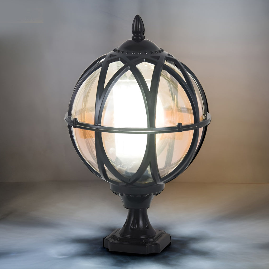 Utomhusvägglampa Vintage Glaslykta