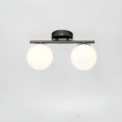 LED-taklampa i glas – Nordisk design | För vardagsrum &amp; sovrum