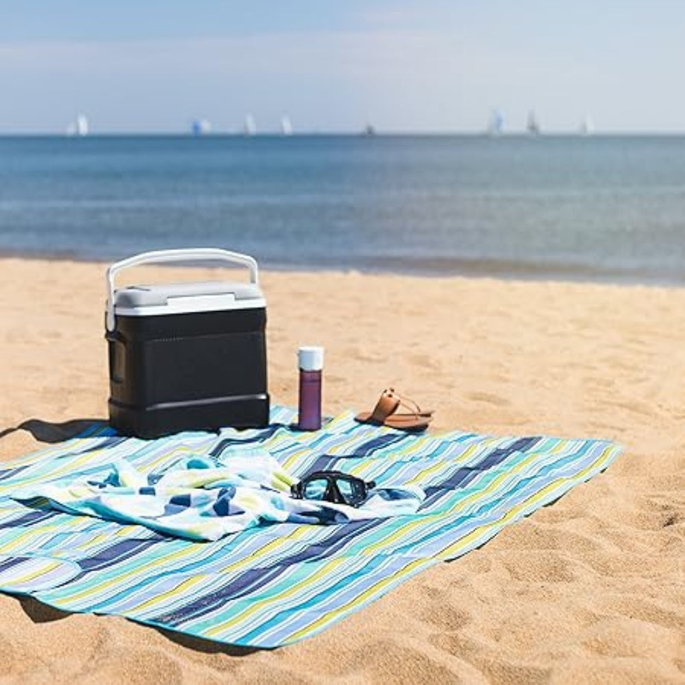 Resevänlig sandfri picknickmatta