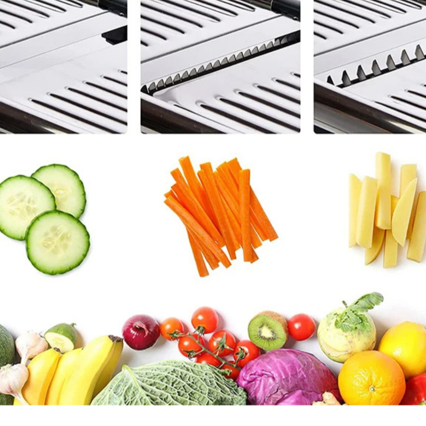 SlicePro – Justerbar mandolinskivare för precisa skärningar med flera tjockleksalternativ