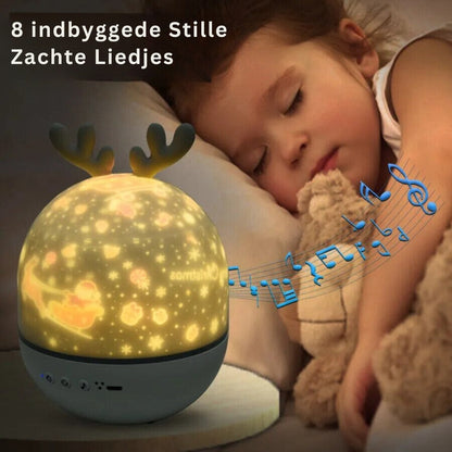 NightSky - Lugnande Nattljus Med Flera Ljus Effekter för Barn
