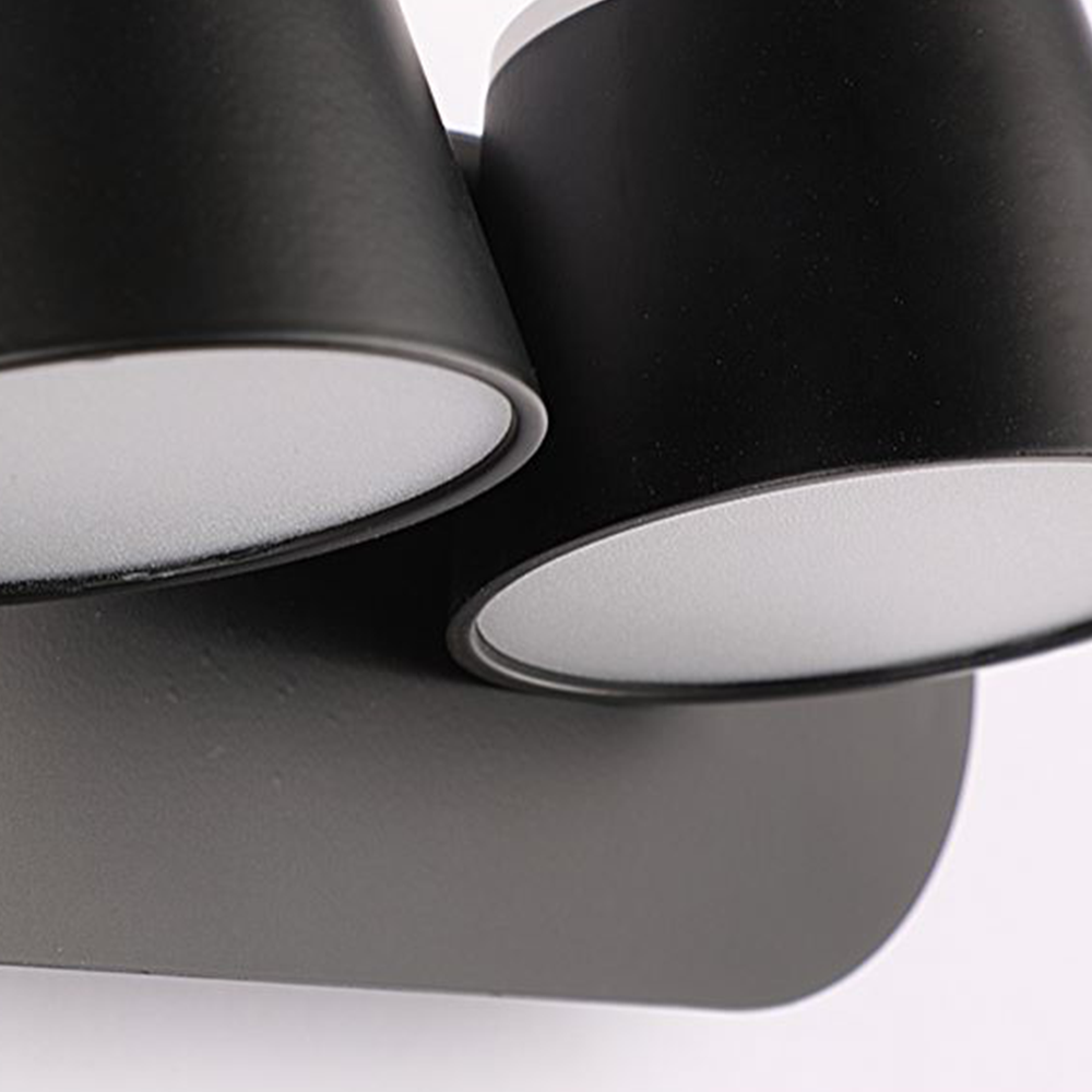 Cooley Moderne LED Vägglampa Svart Bad/Sovrum Metall Akryl 1/2/3-Ljus