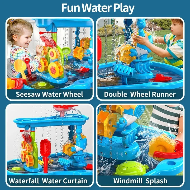 KIDSPLASH | 3-i-1 Utomhus Sand &amp; Vattentabell För Barn