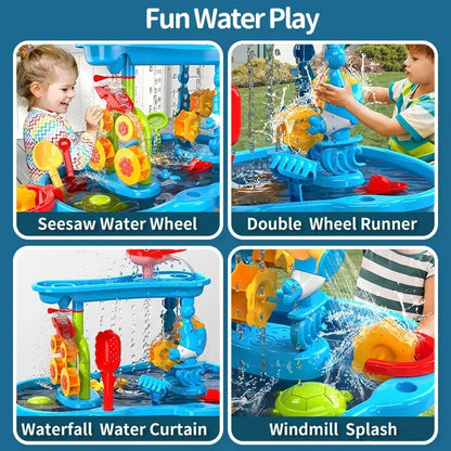 KIDSPLASH | 3-i-1 Utomhus Sand &amp; Vattentabell För Barn