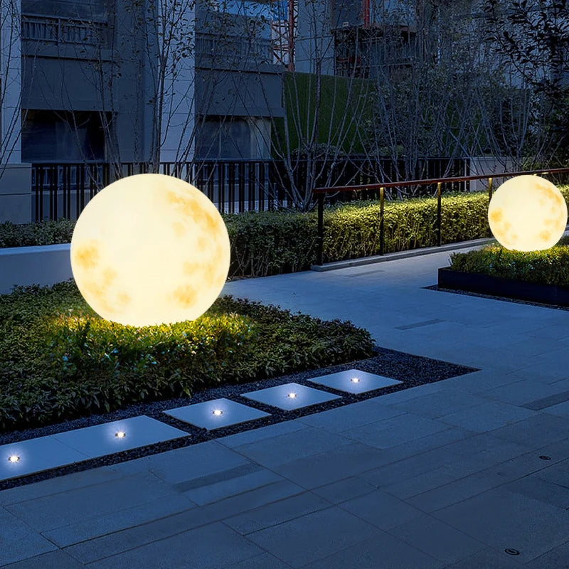 Utomhus Trädgårdslampa Måne Boll Lampa