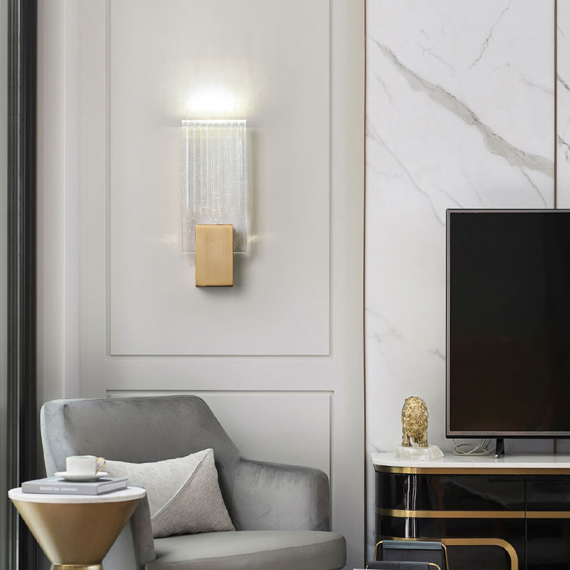 RibbedLux - Modern Kristall Vägglampa