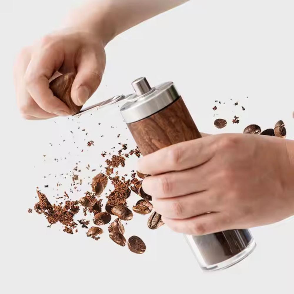 Trä Mekanisk Kaffekvarn