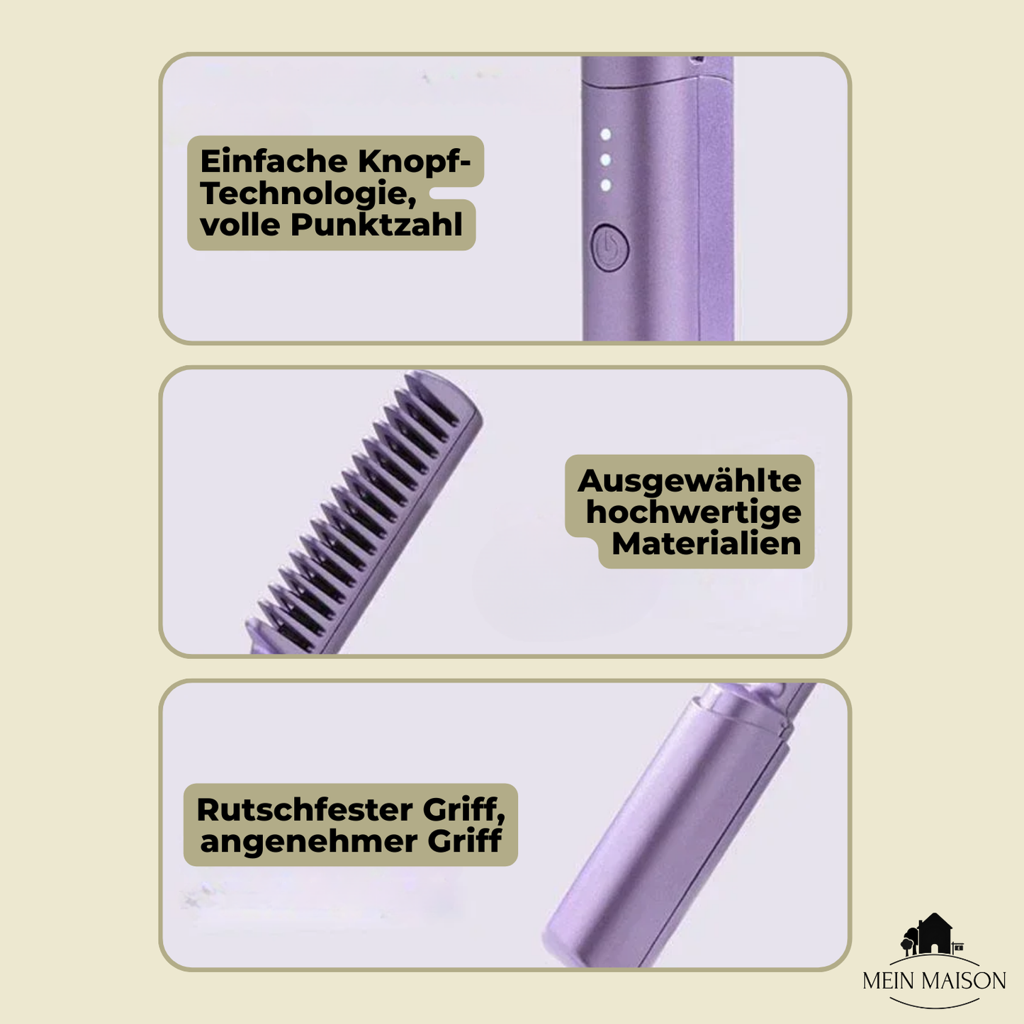 Carvallo – Kamma och Platta i ett svep