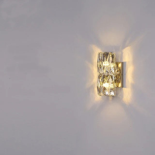 CrystalLuxe - Kunglig Sovrums Vägglampa