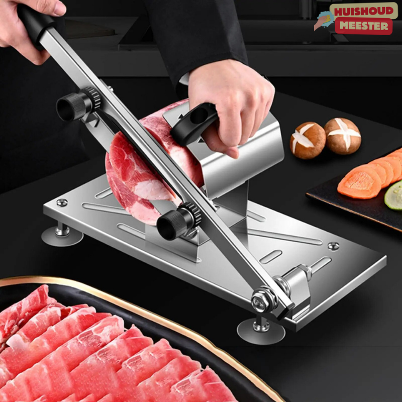 KitchenSlicer – Professionell skärmaskin för hemmet | Justerbart blad, hållbart rostfritt stål