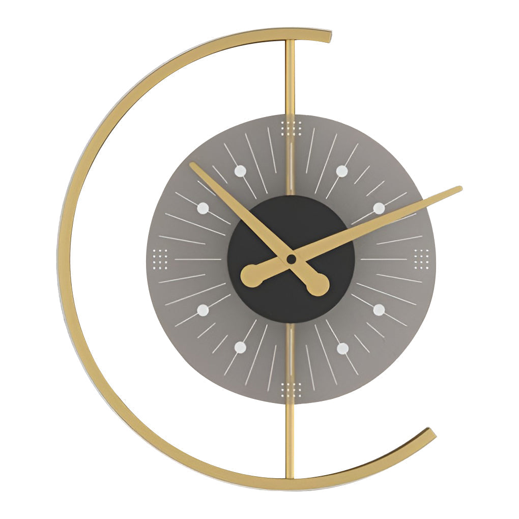 Väggklocka | Led-ljus | Tyst rörelse | Ambient glöd | Kreativ modern design