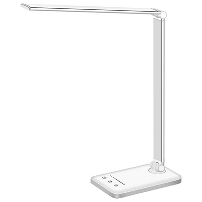 LED Bordsbelysning - Lampa med USB Laddport, 5 Ljusstyrkor och Justerbar Klarhet