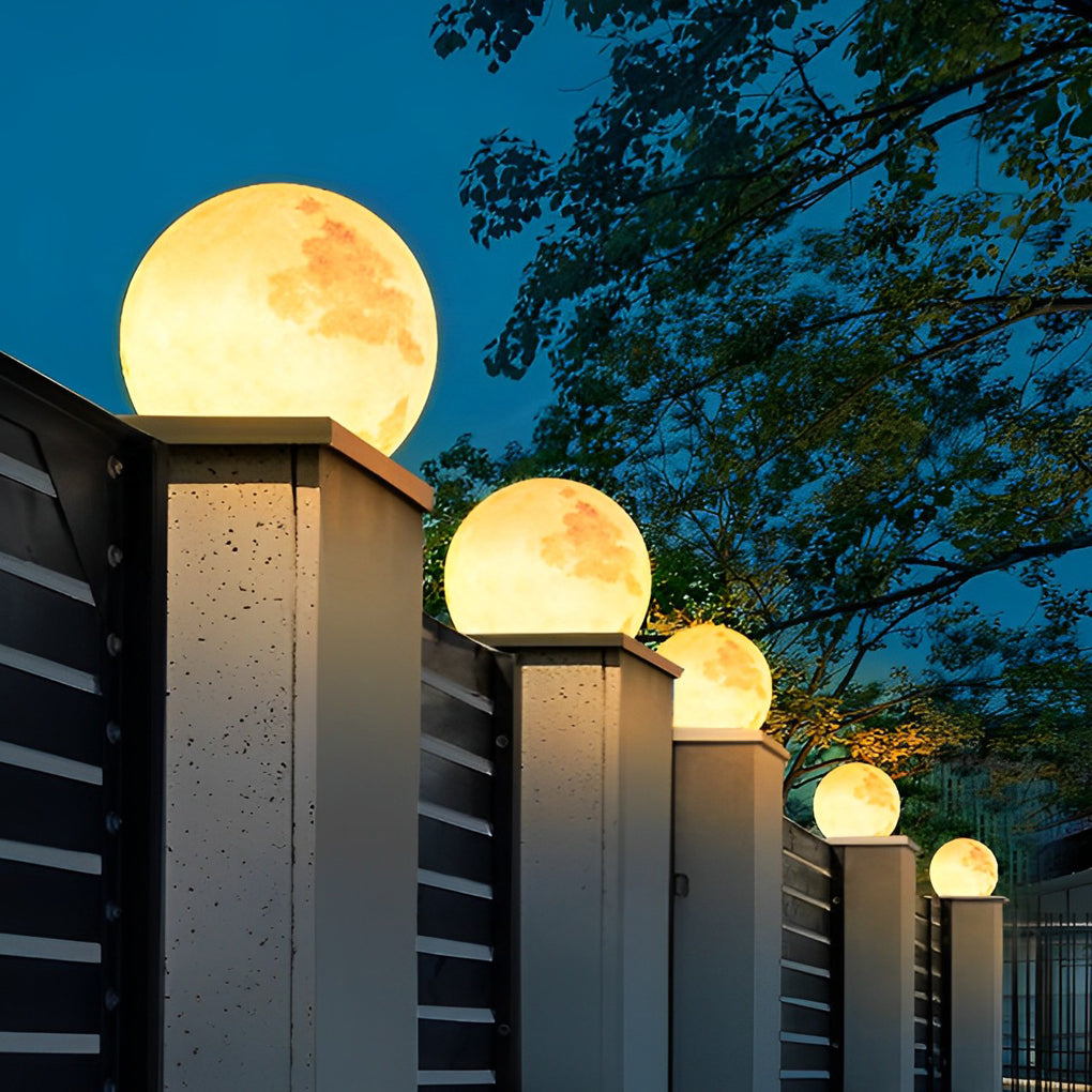 Utomhus Globe Sol Resin Puts Lampa
