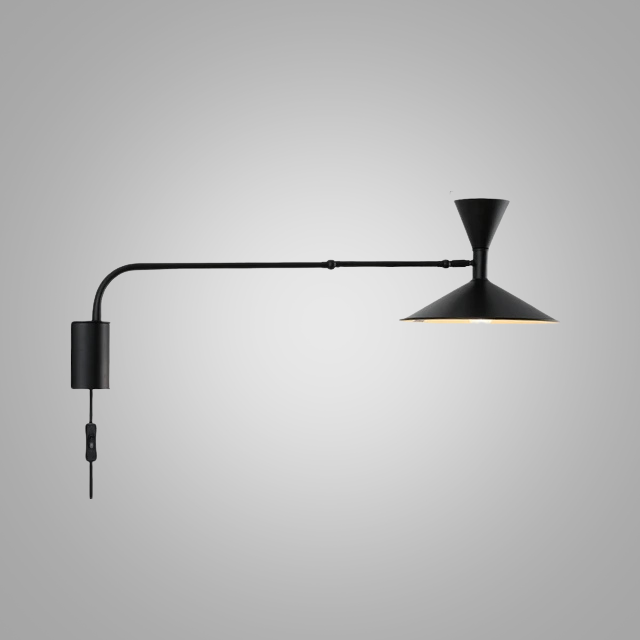 LumiFlex - Nordisk Svänggavel - Justerbar LED Läsarmatur för Boende- och Arbetsutrymmen