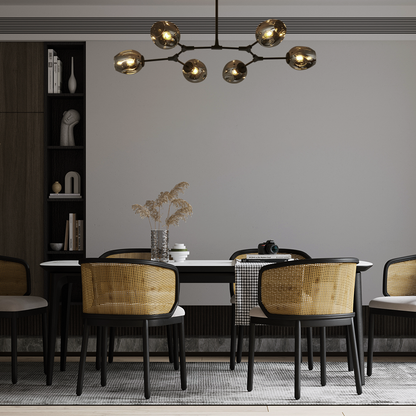 Carvallo - Lyxig Hänglampa i Svart och Guld