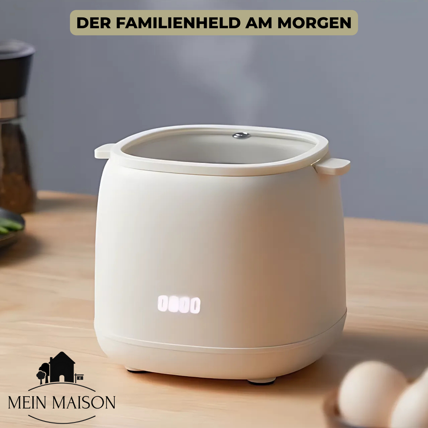 Carvallo Äggkokare EggiCook | Perfekta ägg med knapptryck | Automatisk avstängning | 4 ägg