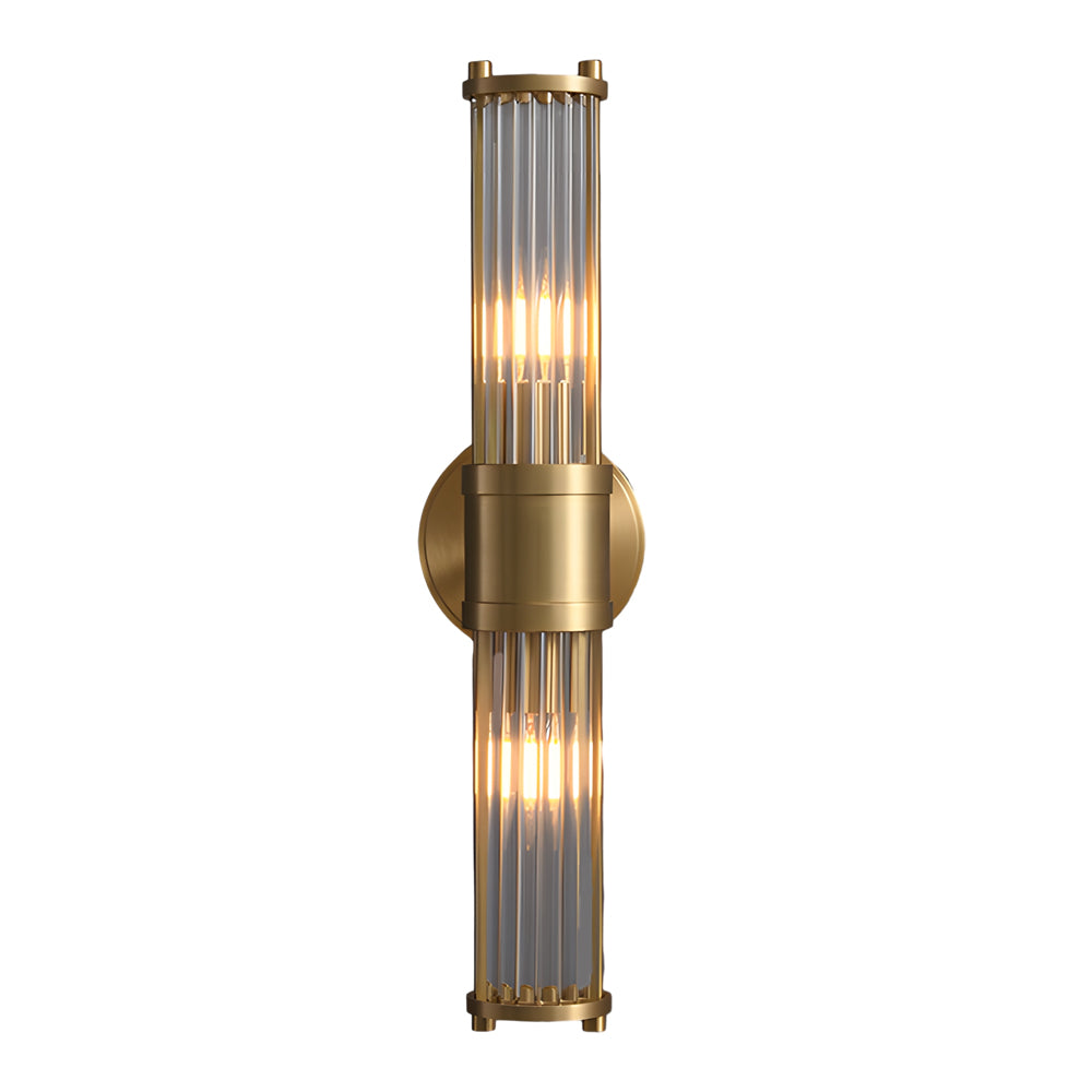 1/2-Lights Modern Vägglampa med Cylindrisk Glas