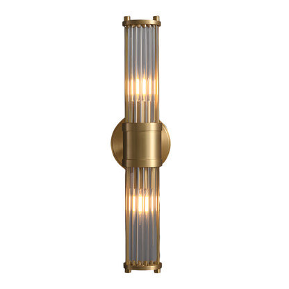 1/2-Lights Modern Vägglampa med Cylindrisk Glas