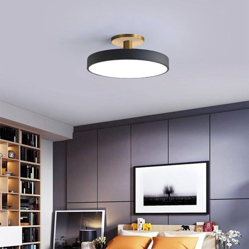 Modern Flush Mount Ceiling Light | 5.9×11.8–23.6 in | LED Rund Armatur | Hårdvara + Akryl | Brick by Brick