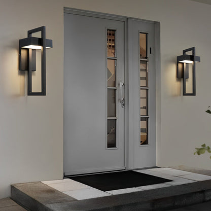 Utomhus Vägglampa Modern Svart LED Lampa