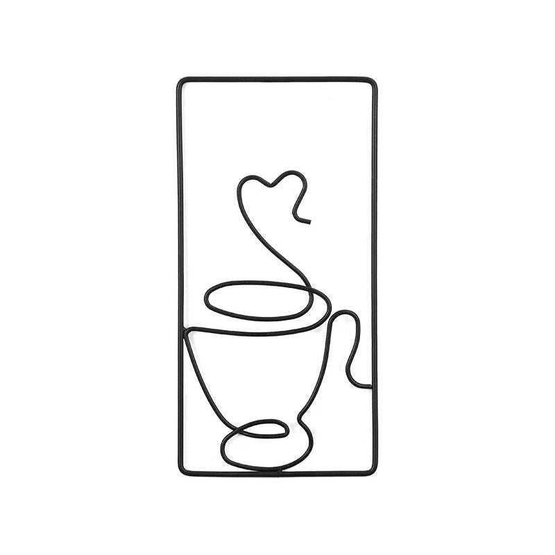 Brew Mood - Ästhetisk Kaffe Metall Väggdekoration