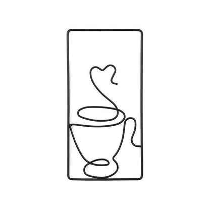 Brew Mood - Ästhetisk Kaffe Metall Väggdekoration