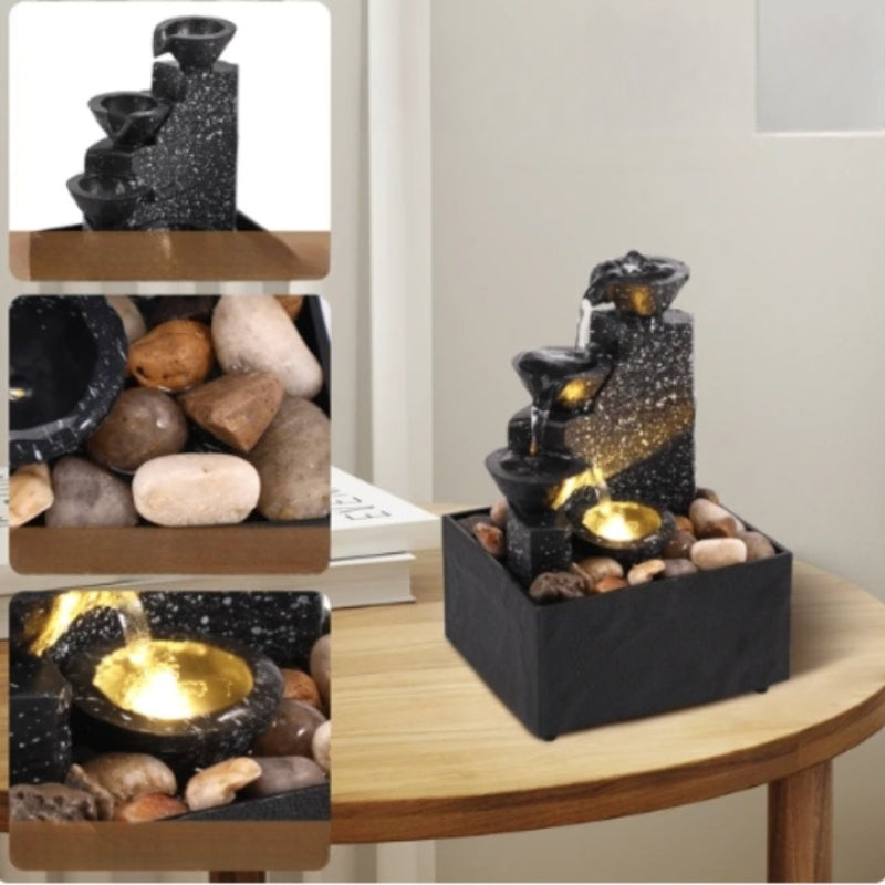 RippleNest - Sofistikerad bordfontän med lugnande vattenström för fridfulla rum