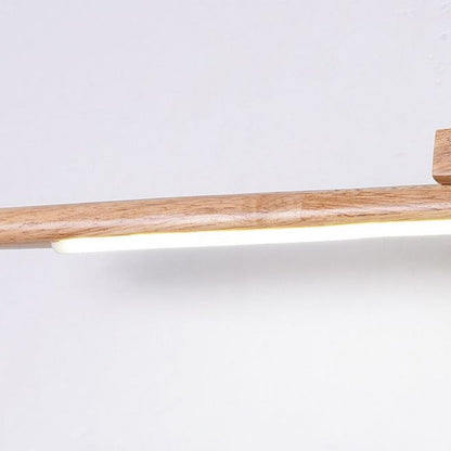 Ozawa Modern LED VÄGGLAMPA Linjär, Inomhus, Badrum, Akryl Trä