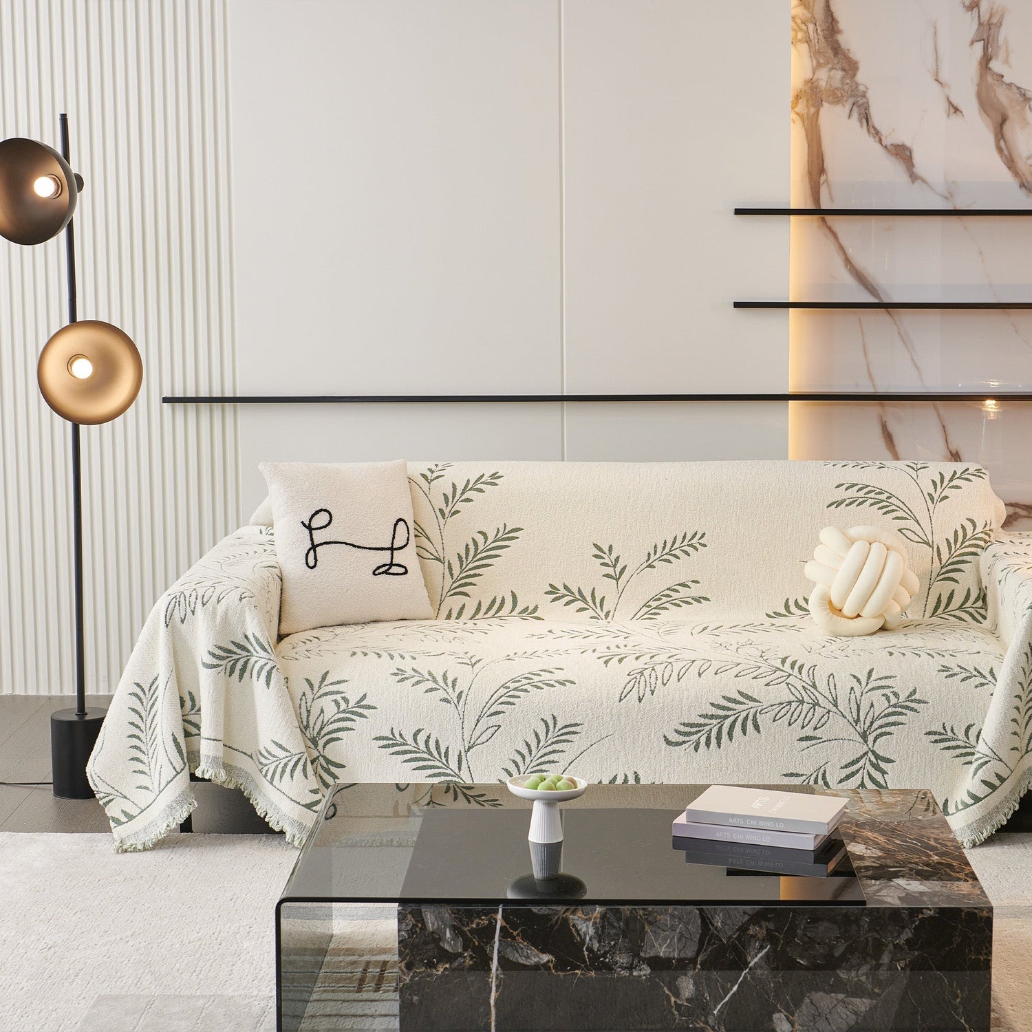 Mysig vinterbotanisk sofföverdrag - Modern, stilren och hållbar soffskydd