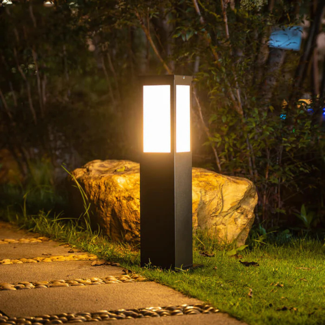 Lunviora Halo | Solcellsdriven design utomhuslampa med mjuk ljuseffekt