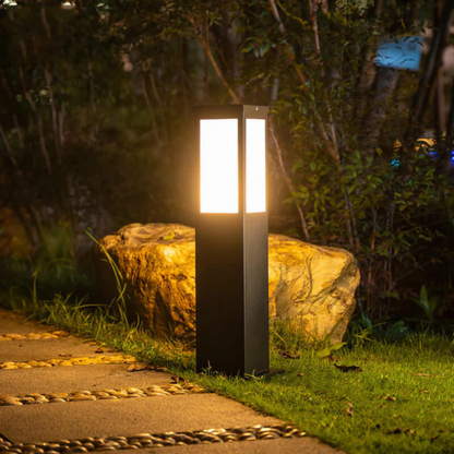 Lunviora Halo | Solcellsdriven design utomhuslampa med mjuk ljuseffekt