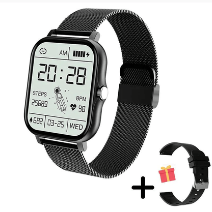 Digital Smart Watch för Män &amp; Kvinnor Med Bluetooth Samtal, Full Touch Skärm, Fitness &amp; Sport Tracker