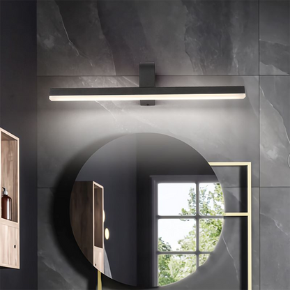 Luna - Modern Linjär LED Spegelväggslampa, Svart/Vit