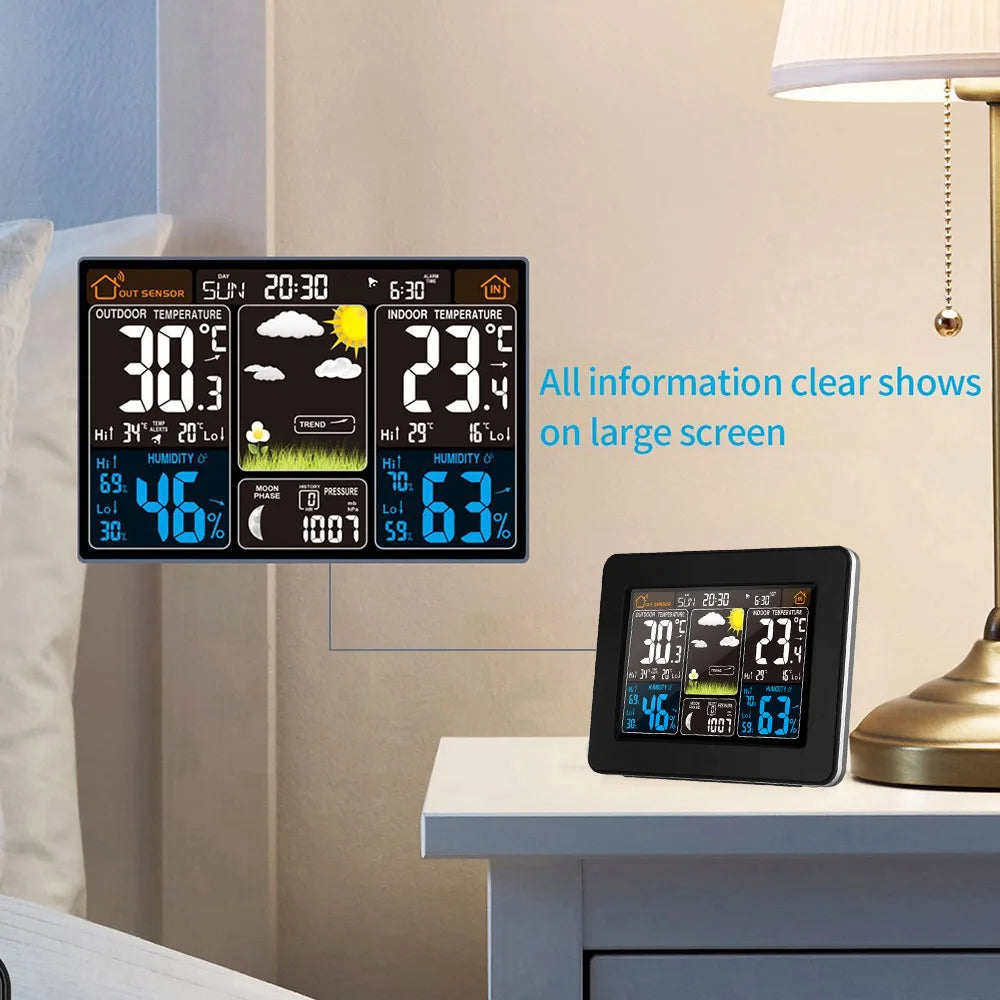 Bästa personliga hemmaväderstation centrum trådlös inomhus utomhus användning