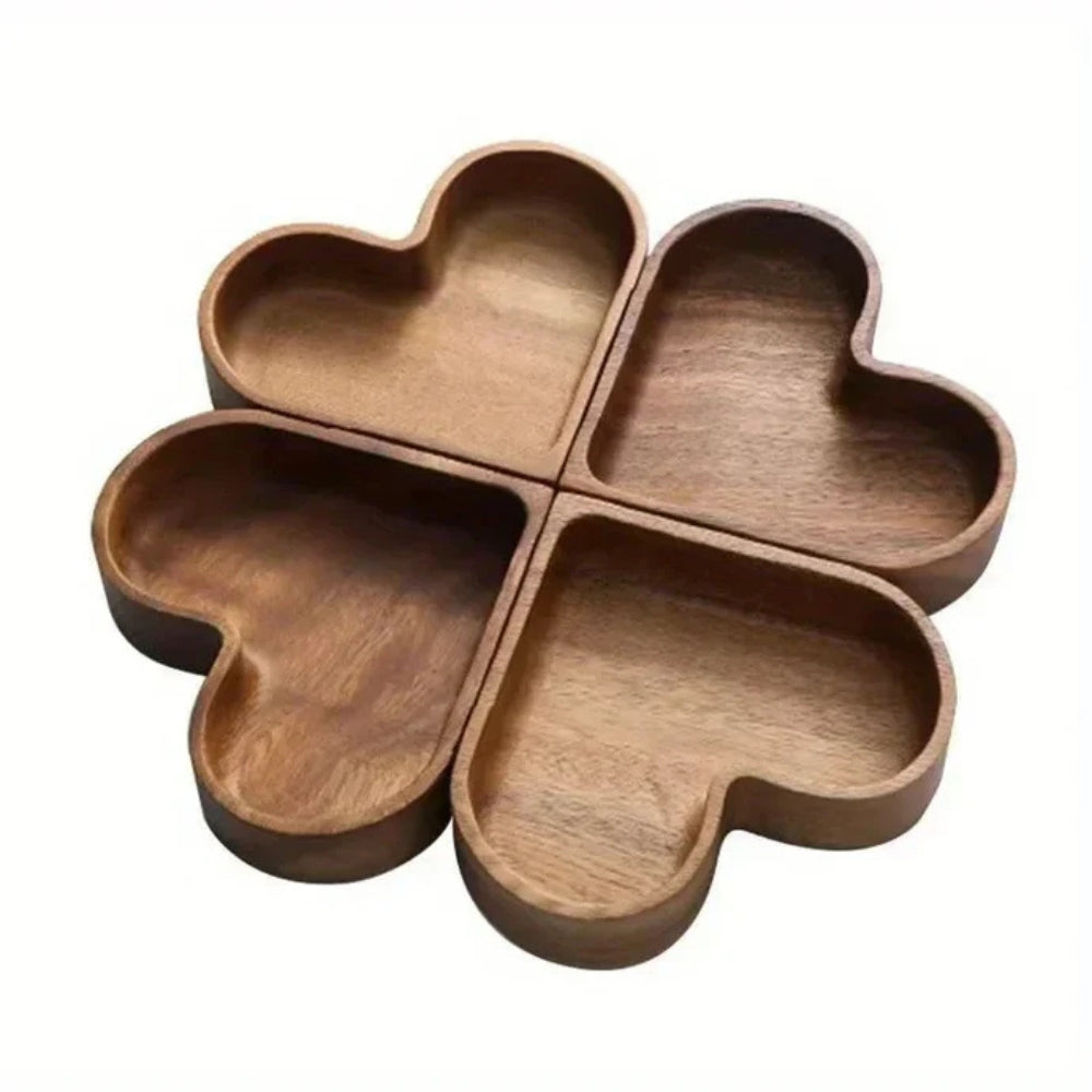Rustic Heart Snack Tray Collection | 4st