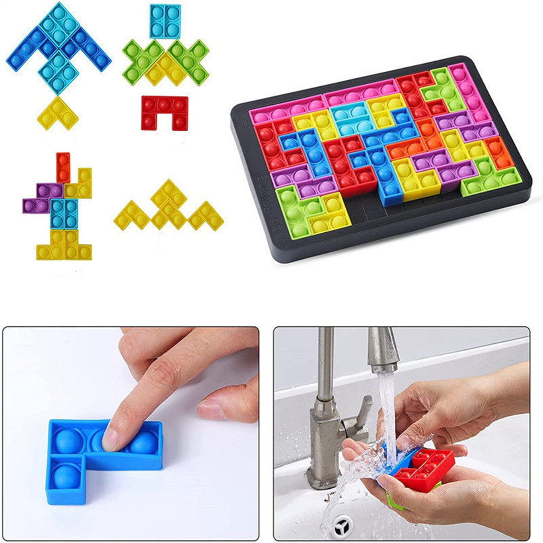 Färgglad Tetris barnspel