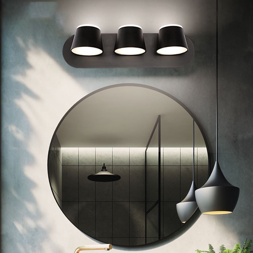 Cooley Moderne LED Vägglampa Svart Bad/Sovrum Metall Akryl 1/2/3-Ljus