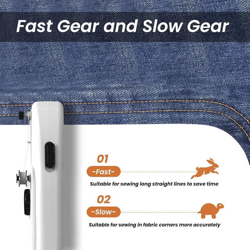 Mini bärbar symaskin – Elektrisk och lätt att använda