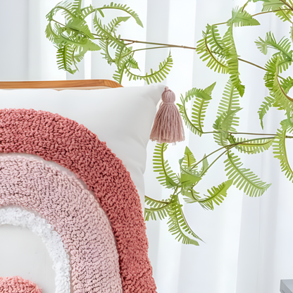 Färgad Broderad Boho Kuddeöverdrag